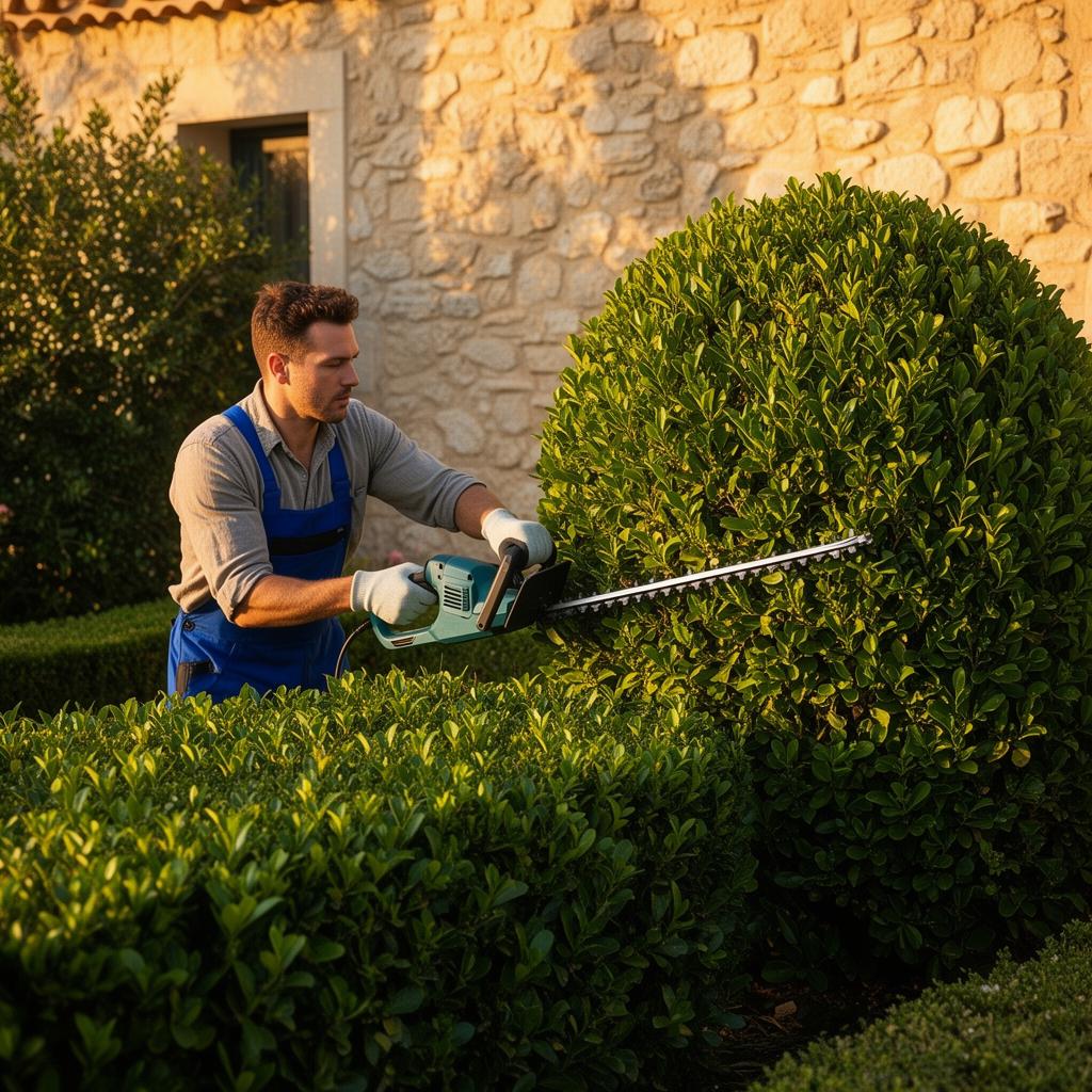 Taille de haies professionnelle sur la Côte d'Azur